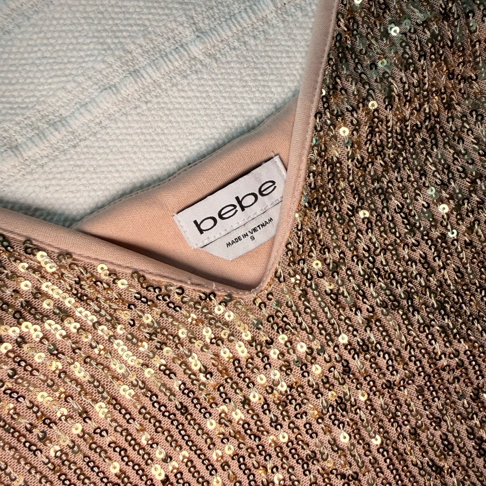 Bebe High Slit Sequin Midi Dress - Picture 3 of 5